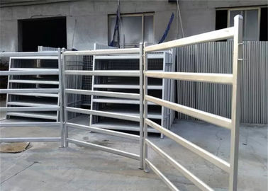 Portable cattle yard panels 6 rails oval tube galvanized or powder coated