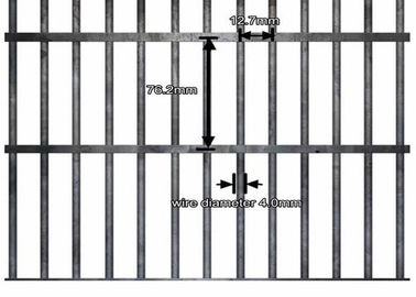 Hot Dipped Galvanized Welded Wire Mesh Security Fencing Panels Multi Color