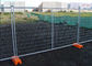 Round Tube Material Australian Temporary Fencing With Concrete Block And Clamp