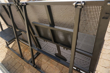 Foldable Event Barricade Rental Steel Barricades Crowd Control Electrostatic Coating